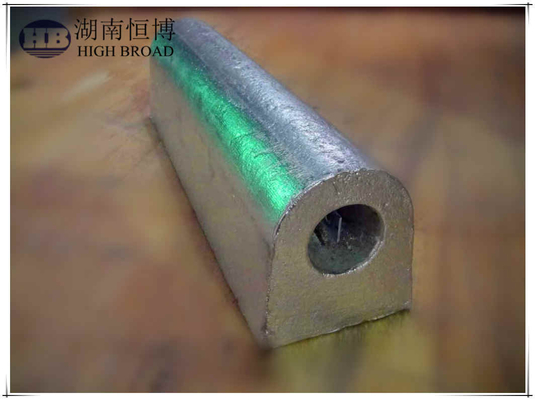 Ранг анода АЗ63К М1К х 1 магния катодной защиты от коррозии используемая в похороненной стальной структуре
