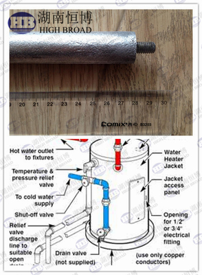 Бросьте штанги анода нагревателя воды магния/жертвенное предохранение от АЗ63К анода