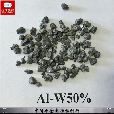 Порошки зерен мастерского сплава вольфрама AlW50% алюминиевые для добавления сплавов металла, увеличивают представление алюминиевого сплава