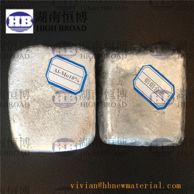 Алюминиевые зерна сплава молибдена плавя форму частицы формы слитка Addtive AlMo10% AlMo60%