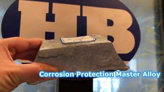 Представляем слиток из алюминиевого мастер-сплава MgBa10, магниево-бариевого сплава для катодной защиты для вас