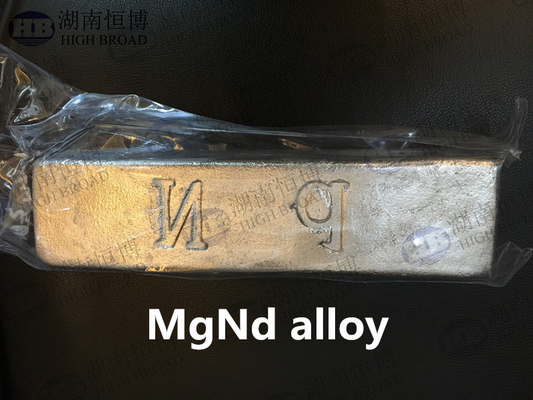 Сплав MgNd неодимия магния мастерского сплава улучшает прочность удлиненности
