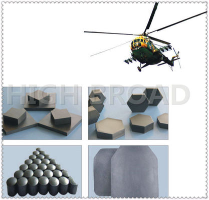 Pressureless Sintered Silicon Carbide Ceramic Tile SW50x13mm Heavy Duty Ballistic Armor Plate
