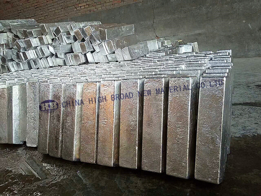 Алюминиевый слиток мастерского сплава АлИб10 магния иттербия использован всемирно