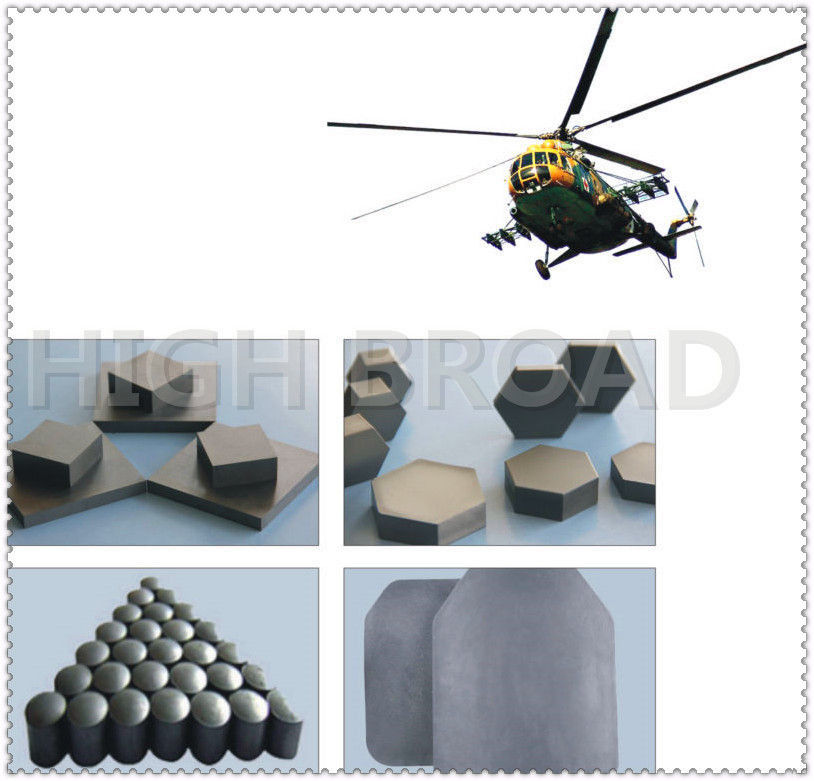 Pressureless Sintered Silicon Carbide Ceramic Tile SW50x13mm Heavy Duty Ballistic Armor Plate